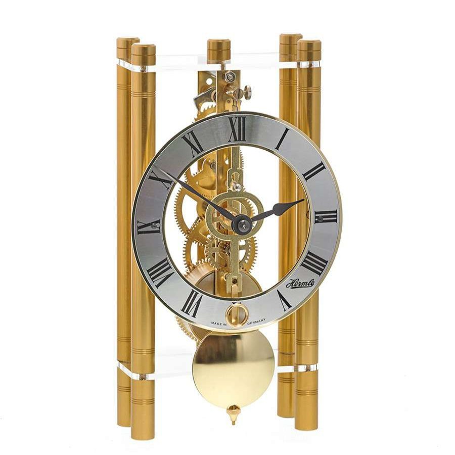 Clocks * | Scully & Scully Pendulum Table Clock, Gold