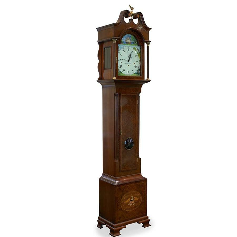 Clocks * | Scully & Scully The Columbia Walnut Grandfather Clock