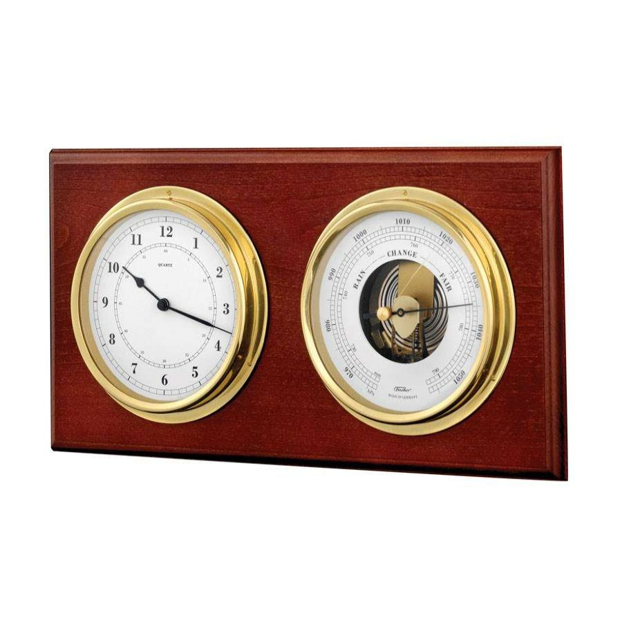 Clocks * | Scully & Scully Quartz Clock & Barometer