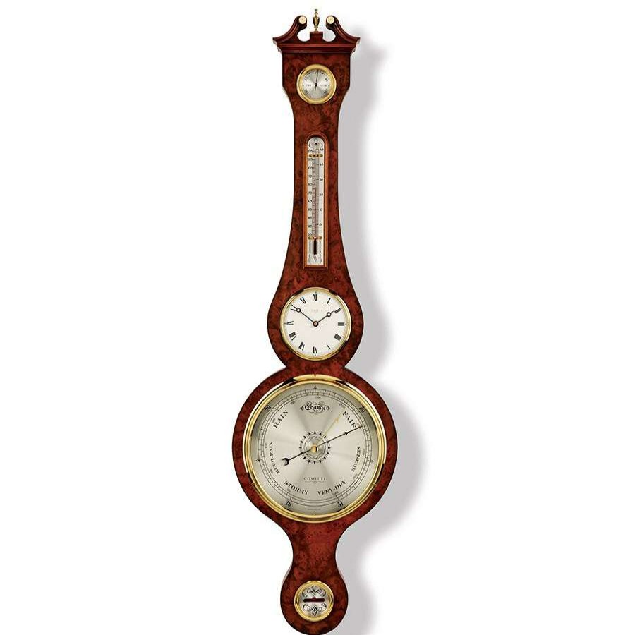 Clocks * | Scully & Scully Regency Barometer With Clock